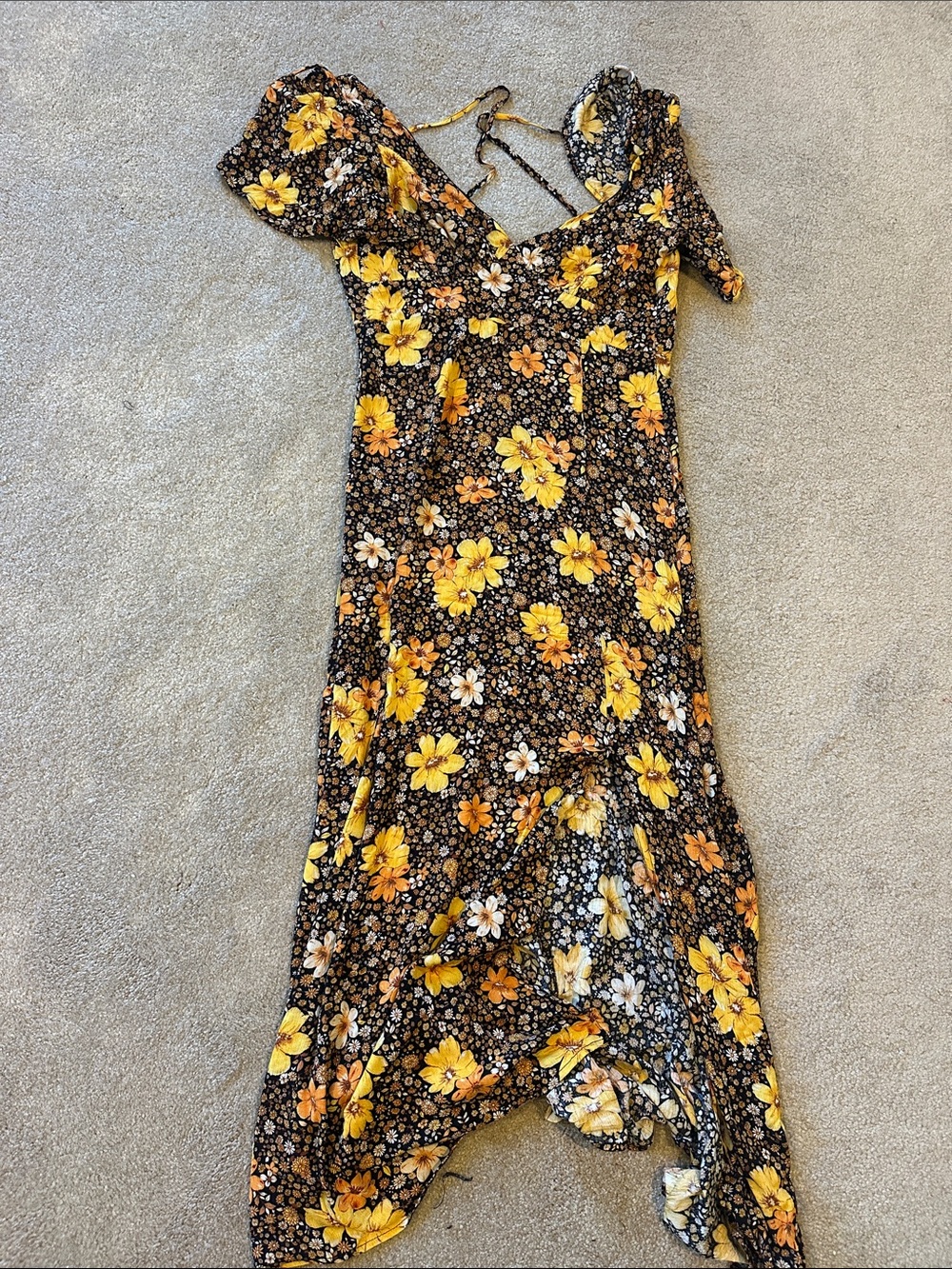 Floral fall dress